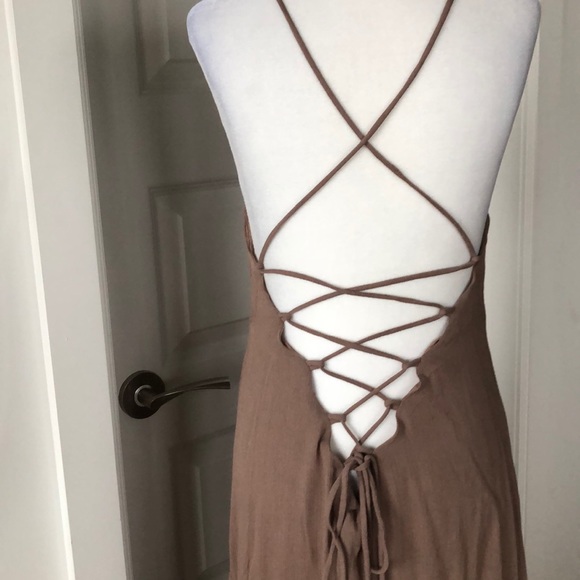 NWT Girl & the Sun Beige Dress - Picture 3 of 5